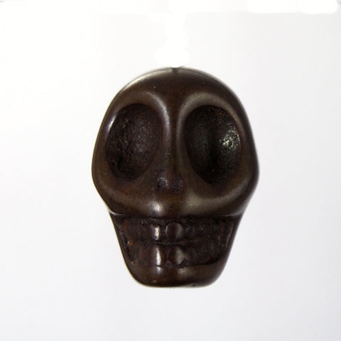 18mm Brown Howlite Skull-General Bead