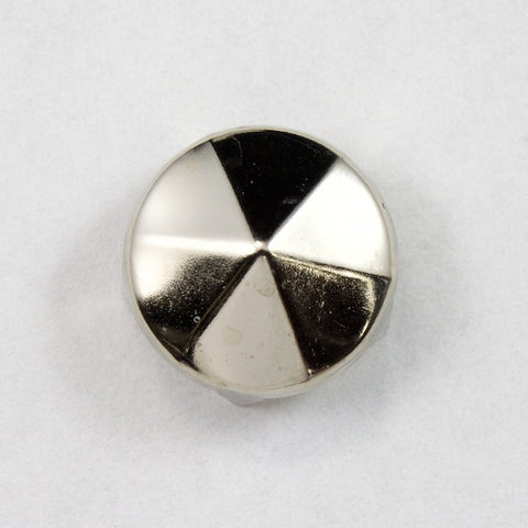 12mm Silver Hexagon Cone Stud-General Bead