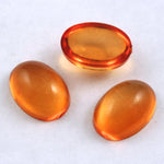 10mm x 13mm Transparent Light Orange Oval-General Bead