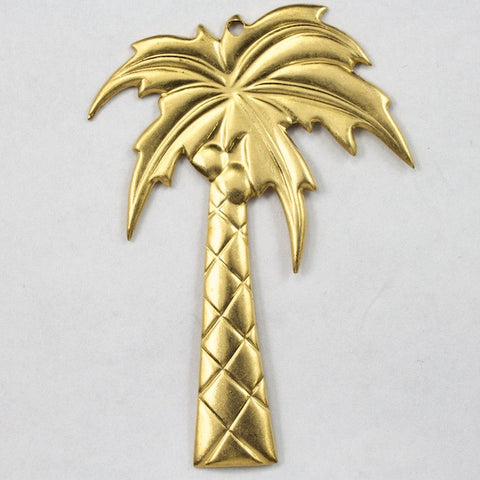 50mm Brass Palm Tree (2 Pcs) #2955-General Bead
