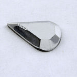 8mm x 13mm Silver Coated Faceted Teardrop #296-General Bead