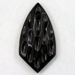 18mm x 25mm Black Shield Pendant #2976-General Bead