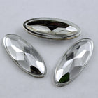 16mm x 40mm Silver Coated Oval-General Bead