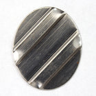 20mm x 27mm Steel Stripe Oval-General Bead