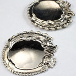 30mm Silver Floral Frame (2 Pcs) #2984-General Bead