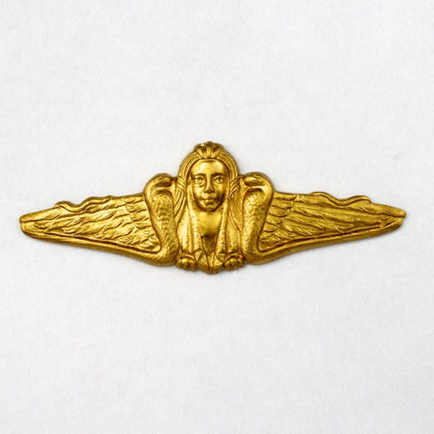 50mm Brass Sphinx with Outspread Wings (2 Pcs) #2999-General Bead