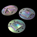 12mm Crystal AB Square in Circle Sequin-General Bead
