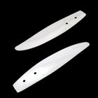 37mm White AB Art Deco Feather Sequin-General Bead