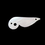 25mm White AB Art Deco Feather Sequin-General Bead