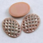 18mm x 25mm Pink and Silver Oval #XS1-B-General Bead