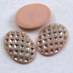 18mm x 25mm Pink and Silver Oval #XS1-B-General Bead