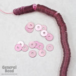 4mm Dark Pink Flat Sequin-General Bead