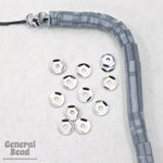 4mm Silver Cupped Sequin-General Bead