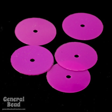 10mm Magenta Flat Sequin (1000 Pcs) #3075-General Bead