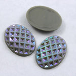 18mm x 25mm Grey and Iridescent #XS1-E-General Bead