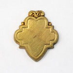 25mm Brass Decorative Plaque (4 Pcs) #3112-General Bead