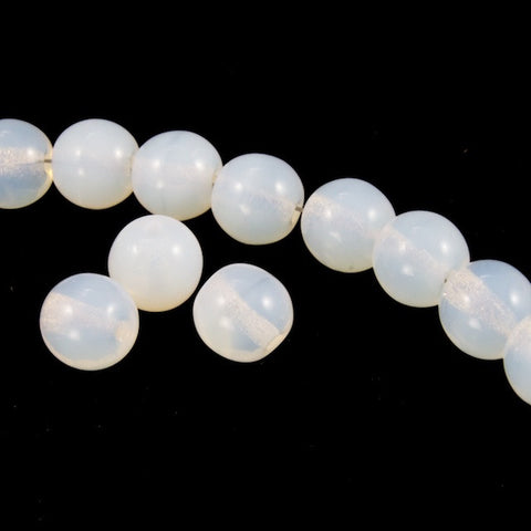 5mm White Opal Bead (25 Pcs) #3200-General Bead