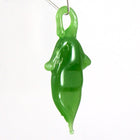 25mm Green Pea Pod Drop (2 Pcs) #3126-General Bead
