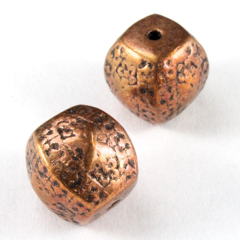 18mm Antique Copper Four Sided Barrel-General Bead