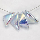 8mm x 15mm Color-Shift Alexandrite AB Triangle Drop (4 Pcs) #3154-General Bead