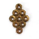 9mm x 22mm Brass Kite Shape 24pp Rhinestone Setting-General Bead