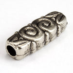 25mm Antique Silver Rectangular Tube Bead-General Bead