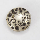 13mm Antique Silver Disc Bead (6 Pcs) #3172-General Bead