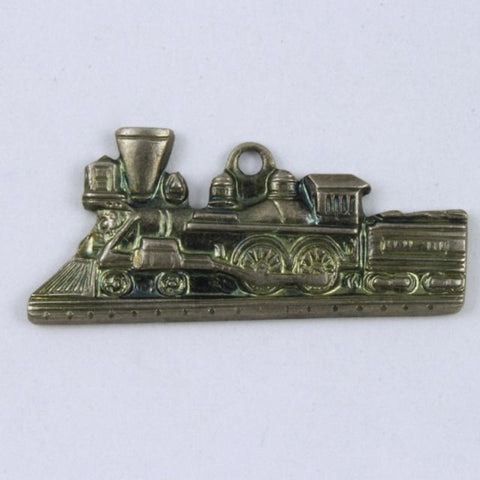 1" Antique Silver Locomotive Charm #317-General Bead