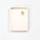 10mm x 15mm Pale Pink Frosted Rectangle with Rhinestone (4 Ps) #3185-General Bead