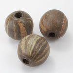20mm Brown and Cream Clay Bead-General Bead