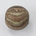 24mm Brown and Cream Clay Bead-General Bead