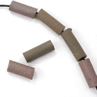 15mm-18mm Brown Clay Tube Bead-General Bead