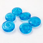 8mm Aqua Rondelle #3221-General Bead
