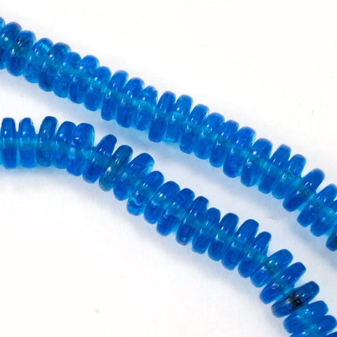 8mm Aqua Rondelle #3221-General Bead