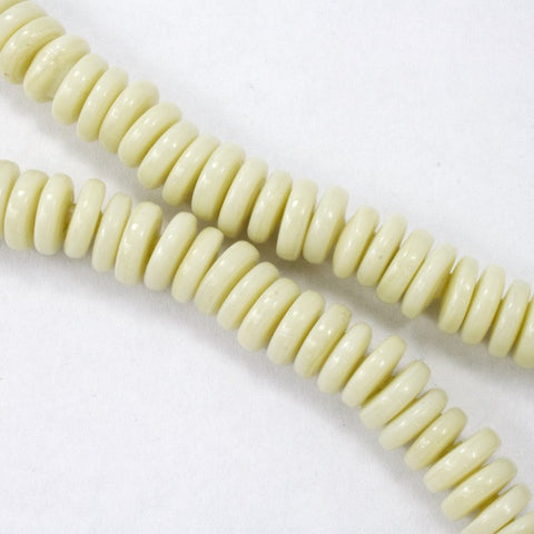 8mm Pale Yellow Rondelle (Strand) #3224-General Bead