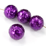 16mm Textured Metallic Purple Bead-General Bead