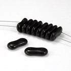 16mm Black Bone Shape Bead (10 Pcs) #3232-General Bead