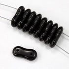 16mm Black Bone Shape Bead (10 Pcs) #3232-General Bead