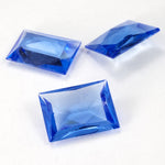 12mm x 15mm Light Sapphire Faceted Rectangle Cabochon #3235-General Bead