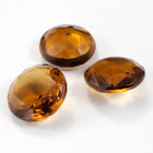 16mm Light Topaz Faceted Round Cabochon #3236-General Bead