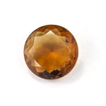 16mm Light Topaz Faceted Round Cabochon #3236-General Bead