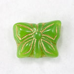 16mm Opal Peridot and Gold Butterfly-General Bead