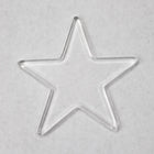 42mm Clear Star Blank (2 Pc) #3277-General Bead