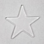 42mm Clear Star Blank (2 Pc) #3277-General Bead