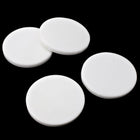 25mm White Round Blank-General Bead