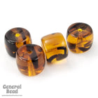 9mm Tortoiseshell Drum Bead (10 Pcs) #3305-General Bead