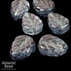 8mm x 10mm Light Blue Luster Leaf Bead (12 Pcs) #3308-General Bead