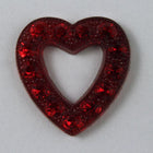 15mm Ruby Open Heart #XS9-E-General Bead