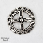 22mm Antique Silver Four Directions Symbol-General Bead
