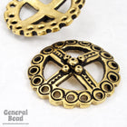 22mm Antique Gold Four Directions Symbol-General Bead